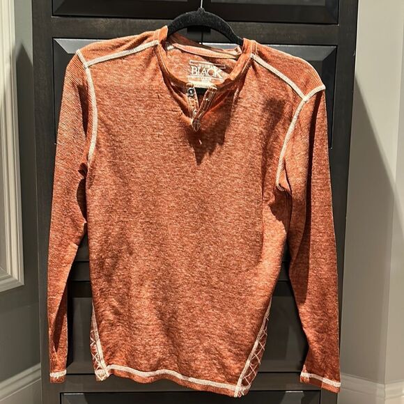 Boys Buckle Black size Large 14-16 shirt crosshatch thermal - Picture 2 of 6